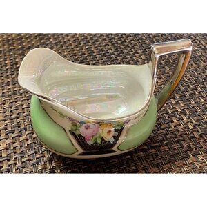 VTG Art Deco hand-painted Creamer Seito Studio Floral Japan The creamer was pro